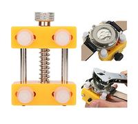 Tnfeeon Watch Repair Holder, Easy and Convenient Remove Watch Backs, Lightweight and Portable Design, Fix The to Prevent Slipping, for Avoiding Scratches (Yellow)