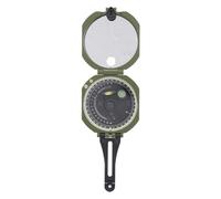 Tnfeeon Waterproof Geological Compasse with Great Precision, a Multifunctional Exterior Fluorescent Compass for Orientation, in Zinc Alloy in Green Aluminum