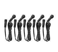 Tnfeeon Wire, Power Supply Cord for Landscape Lighting, 5 Pack 1M Low Voltage Extension Cable for Home and Office Use Outdoor Direct Burial Electrical Extension Cord