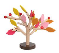 Tnfeeon Wood Building Blocks Tree Set, Educational 3D Puzzle Promotes Creativity and Hand-Eye Coordination, Versatile Pattern Assembly for Family Interaction, Crafted From Premium Wood (Yellow leaf