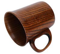 Tnfeeon Wooden Cup Beer Cup Mug Good Abrasion for Cafes or Houses - Wood - 9 X 9.7 Cm