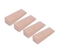 Tnfeeon Wooden Door Stopper, Beech Material, Anti Slip Wedge, 9.1 X 2.9 X 2.5 Cm, Ideal for Home Office and Hotel Use