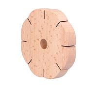 Tnfeeon Wooden Kumihimo Braiding Disk, 8 Slots Petal Shape