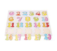 Tnfeeon Wooden Puzzle Board, Wooden Cognitive Knob Puzzle for Kids, Enhances Hand-Eye Coordination, Engaging Animal and Fruit Learning Toy for Early Education (A3002(digital))