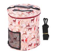 Tnfeeon Yarn, Craft Organizer for Knitting Supplies, Portable Crochet Storage Bag with Shoulder Strap, Large Capacity Lightweight Knitting Bag with, for Travel and Storage (#2)