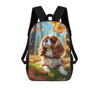 TNFHSOFT Cavalier King Charles Children's Backpacks School Backpack for Children Travel Backpacks Book Bags Boys Girls School Bag 17 Inches