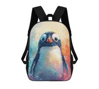 TNFHSOFT Children'S Backpack Penguin School Rucksack 3D Cute Animals School Bag Kids School Backpack School Bags Fashion Backpack With Pocket Book Bags 17inch