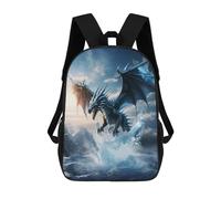 TNFHSOFT Dragon Backpack Dinosaur Bookbags for Boys And Girls With,Travel School Bag for Students with Side Pockets,Toddler Backpack for Books And Toys 17inch
