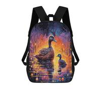 TNFHSOFT Duck Bookbags 3D Printed School Backpacks Boys Girls Personalized Rucksack School Bag Primary Student Kids Bookbag 17inch