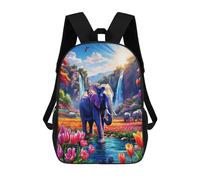 TNFHSOFT Elephant Backpack, Children's Backpack, Student School Bag, Bookbag Backpack, 3D Printed Animal School Bag for Boys And Girls, 17 Inches