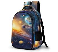 TNFHSOFT Galaxy Backpacks Boys Girls Secondary School Bookbags Universe Backpack for Junior Elementary Rucksack One Size
