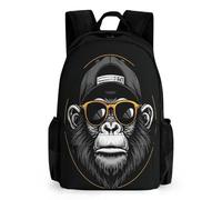 TNFHSOFT Gorilla Backpacks,Kids Backpack Student School Bag Wild Animal Bag 3D Printed Travel Backpacks Fashion Accessory Backpack Children School Bags 42x30.5cm