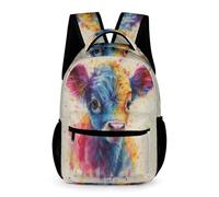 TNFHSOFT Highland Cows Kids Backpack,School Backpack Kids School Bag 3D Printed Animal Large Capacity Backpack for Kids Boys And Girls One Size
