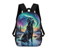 TNFHSOFT Kids Backpack Girls Backpacks Boys Backpack Children's Backpacks, 3D Labrador Dog Personalised Rucksack for Teenagers School Sports Travel Holiday 17inch