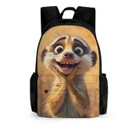 TNFHSOFT Meerkat School-Bags Backpacks for Teens,Elementary Boys And Girls Bookbags, Lightweight Casual Daypack