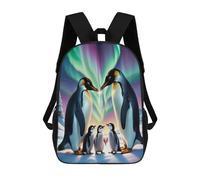 TNFHSOFT Penguin Children's Backpacks Cute Animals School Backpack for Kids Travel Rucksacks Book Bags Boys Girls School Bag 17inch