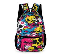 TNFHSOFT School Backpack for Children 3D Printed Graffiti Backpack Backpack Sports Backpacks for Boys And Girls Fashionable Backpack 17 Inches