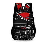 TNFHSOFT School Backpack for Children 3D Printed Japanese Racing Cars Backpack Backpack Sports Backpacks for Boys And Girls Fashionable Backpack 17 Inches