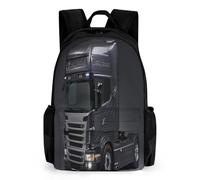 TNFHSOFT School Backpack for Children 3D Printed Truck Backpack Backpack Sports Backpacks for Boys And Girls Fashionable Backpack 17 Inches