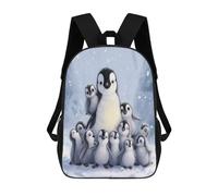 TNFHSOFT School Bag,Kids Backpack With Penguin Print,Cute Animals Large Rucksack For School Sports Travel,Back To School Supplies For Children,Gifts For Boys Girls Teenagers 17inch