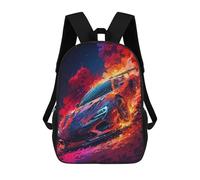 TNFHSOFT Sports Car Backpack School Bags for Girls Boys Backpack with Bag Fashion School Bag Children's Backpack 17 Inches