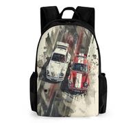 TNFHSOFT Sports Car Backpacks Boys Girls Secondary School Bookbags Racing Backpack for Junior Elementary Rucksack 42x30.5cm