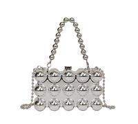 Tngan Women Acrylic Evening Clutch Box Purse Marble Handbag for Wedding Cocktail Party Banquet, X-silver