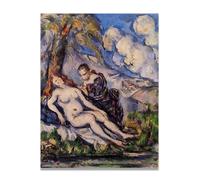 TNGHHSGA Fell AsleepPaul Cézanne Fall-Inspired Canvas Print Modern Art Father Gift60x78cm Unframed