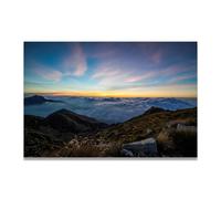 TNGHHSGA GentingCalm Coastal Tide Canvas Art - Soothing Ocean View Print for Relaxing Spaces50x75cm Unframed