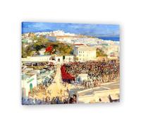 TNGHHSGA Moorish Apartment John Lavery Irish Realist Portrait & War Scenes Canvas Print - Vintage Home Wall Art 80x96cm Framed