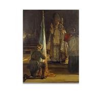 TNGHHSGA The Blessing Of The Colours John Lavery Irish Realist Portrait & War Scenes Canvas Print - Vintage Home Wall Art 50x65cm Unframed