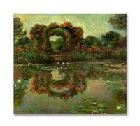TNGHHSGA The Flowered Arches at Giverny By Claude Monet Oil Painting Reproductions Canvas Print Impressionist Poster Artwork Canvas Wall Art for Living Room 40x48cm Frameless