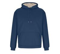 TniEWFBHSD Sweatshirts Pullover Casual Plain Hoody fleece-lined and thickened Sport mens Hooded jumpers Blue
