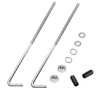Tnisesm 10-inch 304 Stainless Steel J Hook Battery Hold Down Bolts