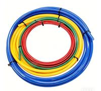 Tnisesm 4Pcs Conditioning Copper Tubing Pipe Extension 4M, 1/4" 1/2" 3/8" 5/8" Built-in Copper Tube Bending Strip Air Conditioning Pipe Bender Kit