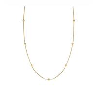 Tniy Ball Beaded Snake Chain Necklace for Women Stainless Steel Silver Gold Plated Small Round Statement Adjustable Choker Necklaces Simple Geometric Holiday Birthday Jewelry Gift 18 Inches, Metal, No