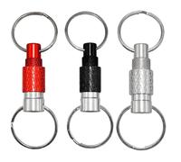Tniytru 3 Pcs Quick Release Keyring, Quick Release Key Ring Set with Swivel, Key Holder Keyring for Keys, Car Fobs & Accessories