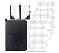 Tniytru Golf Scorecard Holder, Compact Golf Card Holder with Pen and Scoring Cards, Convenient Golf Accessories for Course Organisation, 16 * 11 cm Dimensions
