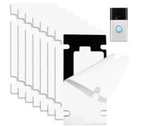 Tniytru No Drill Doorbell Mount 8-Pack - Heavy Duty Adhesive Mounting Plate, Strong Sticky Pad for Wall Doorbell Installation, Tool-Free Accessories