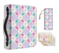 TNKBREEZE 1Pc Bible Cover Butterfly Daisy PU Leather Bible Case Carrying Case with Bookmark for Women Men Christian Bible Note Books Carrying Accessories 20.3x28.5x5.9cm