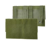 TNKBREEZE 1Pc Molle Panel 25.2x15.1cm Tactical Molle Placard Laser Cut Nylon Hook Loop Adapter for Plate Carrier Patch Display Backpack Accessory Board Dark Olive Green