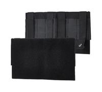 TNKBREEZE 1Pc Molle Panel 25.2x15.1cm Tactical Molle Placard Laser Cut Nylon Hook Loop Adapter for Plate Carrier Patch Display Backpack Accessory Board Black