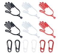 TNKBREEZE 3 Sets Golf Glove Holder with Hook 3 Colors Golf Gloves Stretcher Support Frame Holder Hanger Keeper Dryer Shaper Tool for Gloves Maintenance Accessories Gifts for Men Women Golfer