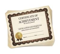 TNKBREEZE 30Pcs Vintage Lace Personalized Certificates 25x20cm Blank Award Certificate Paper for School Home Office Animals Party Certificate Paper for Awards Birthday Parties
