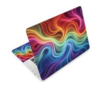 TNKBREEZE 3Pcs Laptop Skin Sticker Decal Flowing Light Effect PVC Laptop Sticker Fits for 12-16 Inch Notebook Waterproof Scratch Proof Texture Universal Notebook PC Personalized Protector Gift