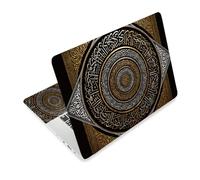 TNKBREEZE 3Pcs Mandala Laptop Skin Sticker Retro Words Universal Removable Vinyl Stickers Fits for 12.1 13 14 15.6 16 Inch Waterproof Notebook Decal Cover Gift