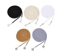 TNKBREEZE 5Pcs Handfasting Cord 5 Colors Cotton Wedding Knot Rope 207cm Handfasting Lasso With Antique Silver Pendants for Wedding Rope Lasso Ceremony