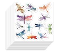 TNKBREEZE 600 Pcs Insect Scrapbook Stickers Blue Sparkly Dragonfly Self-Adhesive Decorative Stickers Planner Decals for Birthday Party DIY Decor Laptop Envelopes Gift Wraps Crafts