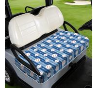 TNKBREEZE Baseball Golf Cart Seat Covers Blue Stripes Universal Seat Towel Blanket for Most 2-Seater Breathable Washable Golf Cart Accessories Protect Cover Gifts for Sports Lovers 51x31inch