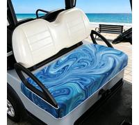 TNKBREEZE Blue Pattern Golf Cart Seat Covers Flowing Texture Universal Seat Towel Blanket for Most 2-Seater Breathable Washable Golf Cart Accessories Protect Cover Gifts for Sports Lovers 51x31inch
